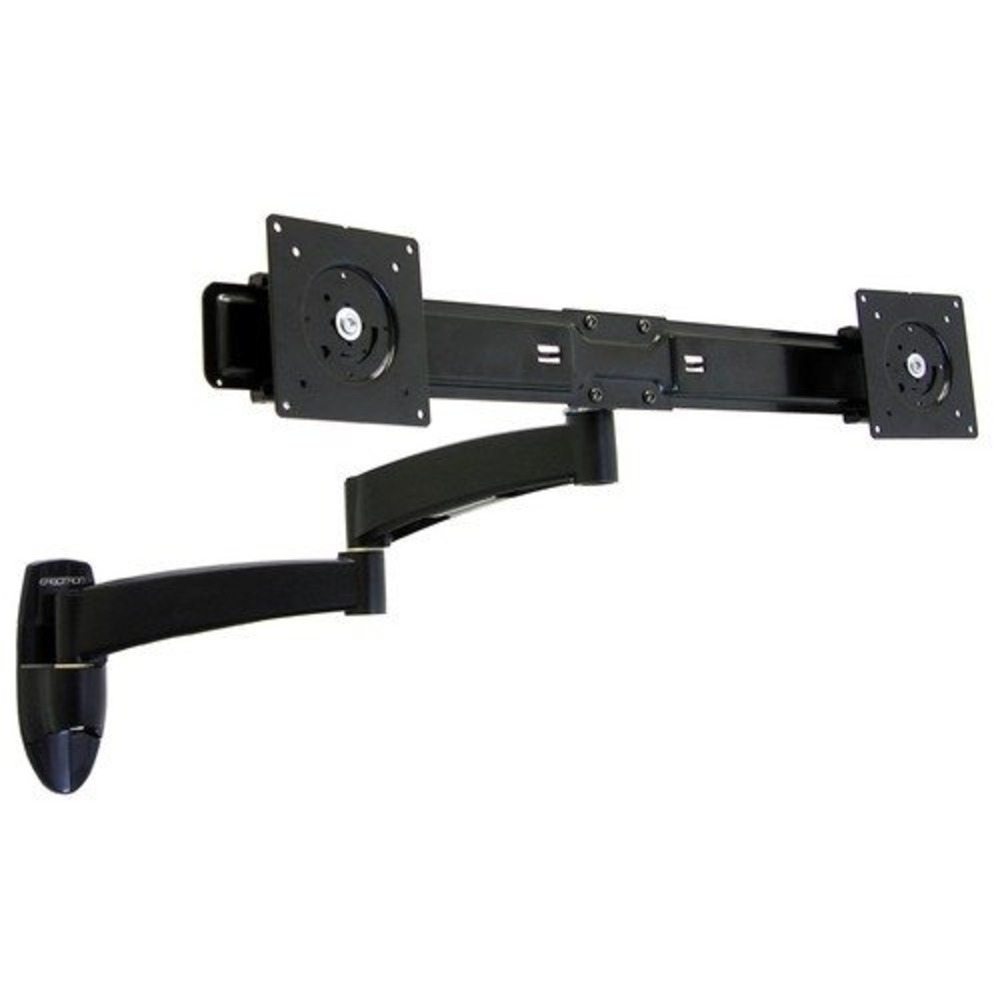 New Ergotron 45-231-200 Dual Monitor Arm Wall‎ Mount Black